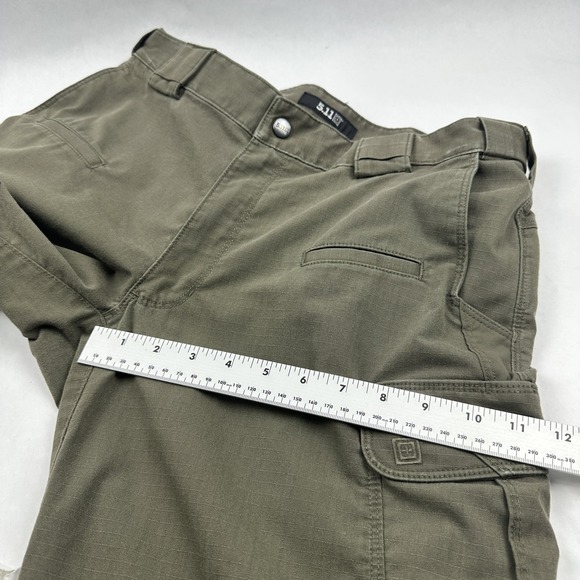 5.11 Tactical Pants Mens 34x32 Green Utility Ripstop Cargo Workwear Outdoor - Picture 11 of 13